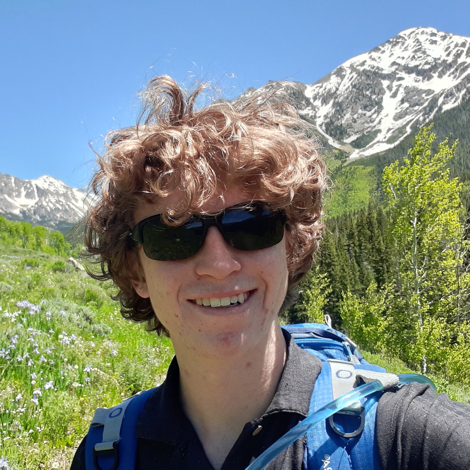 Selfie solo-backpacking in the Gore Range.